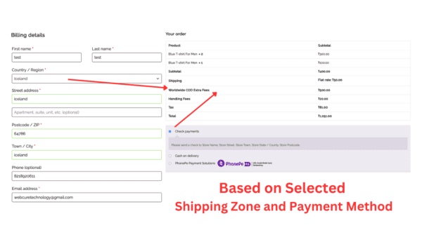 Extra Fees in woocommerce