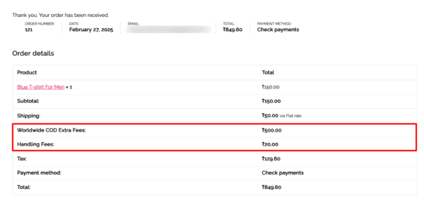 additional charges in woocommerce